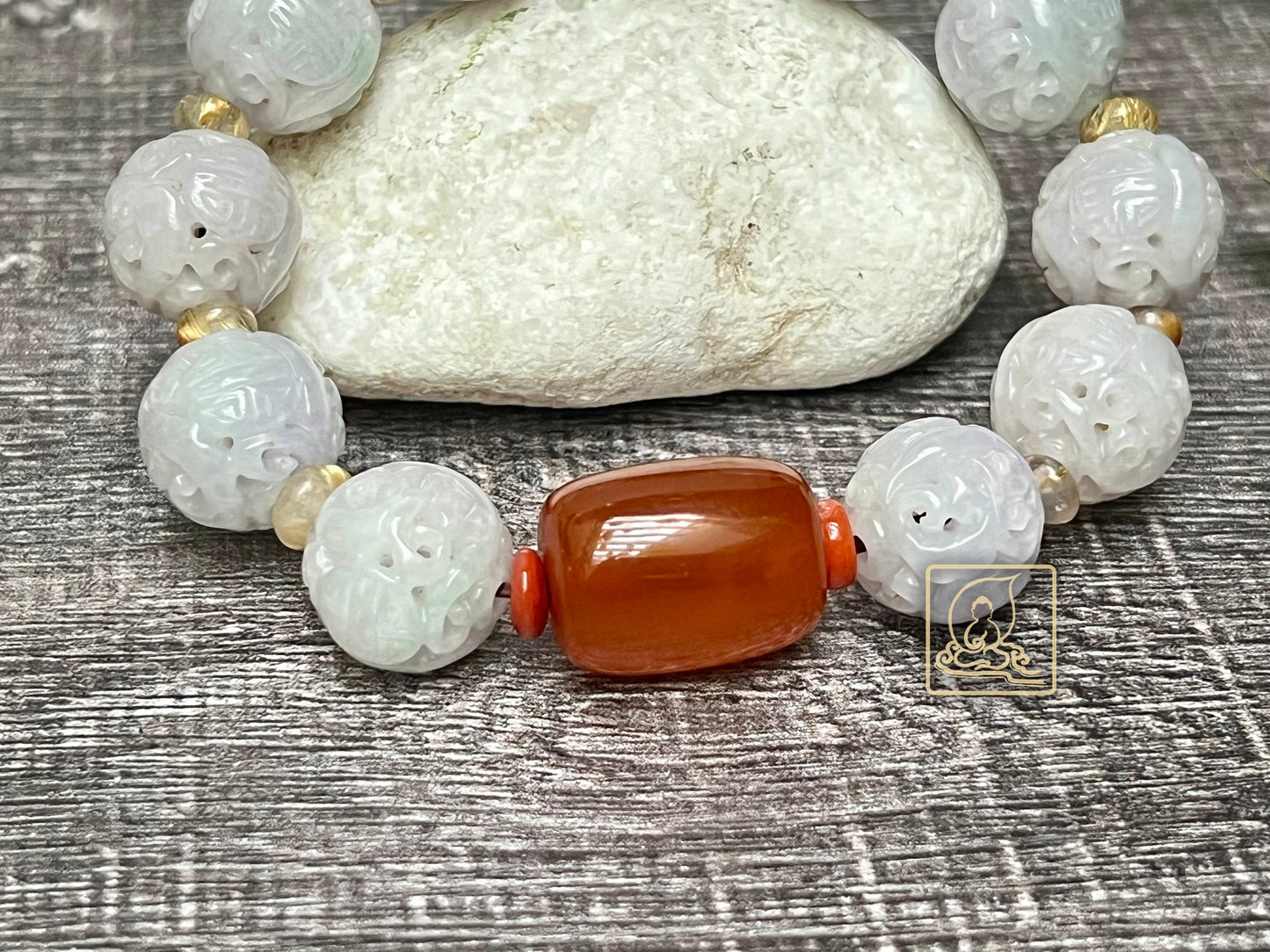 VÒNG TAY NGỌC PHỈ THÚY LAVENDER - PB524