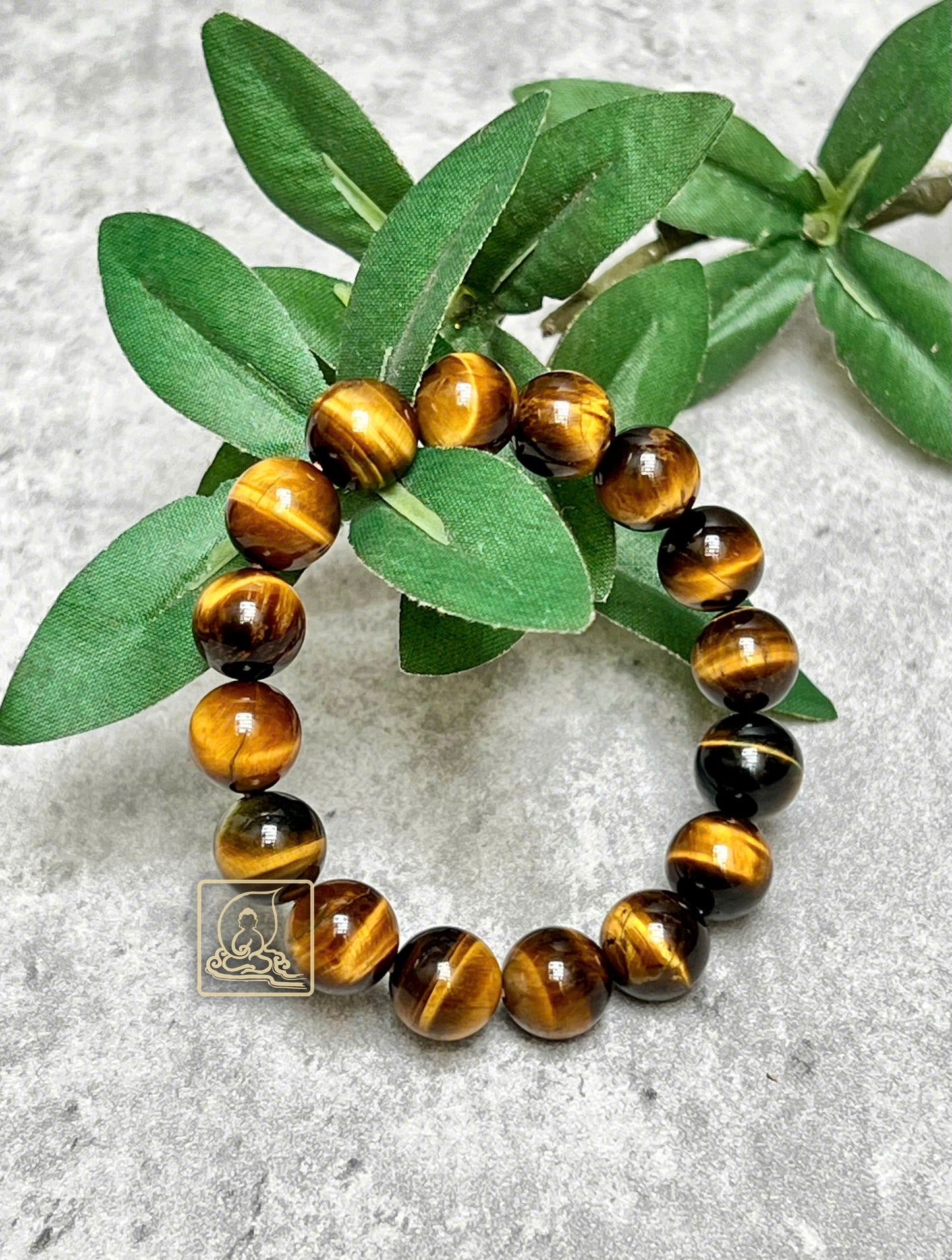VÒNG TAY ĐÁ MẮT HỔ VÀNG NÂU - PB661
