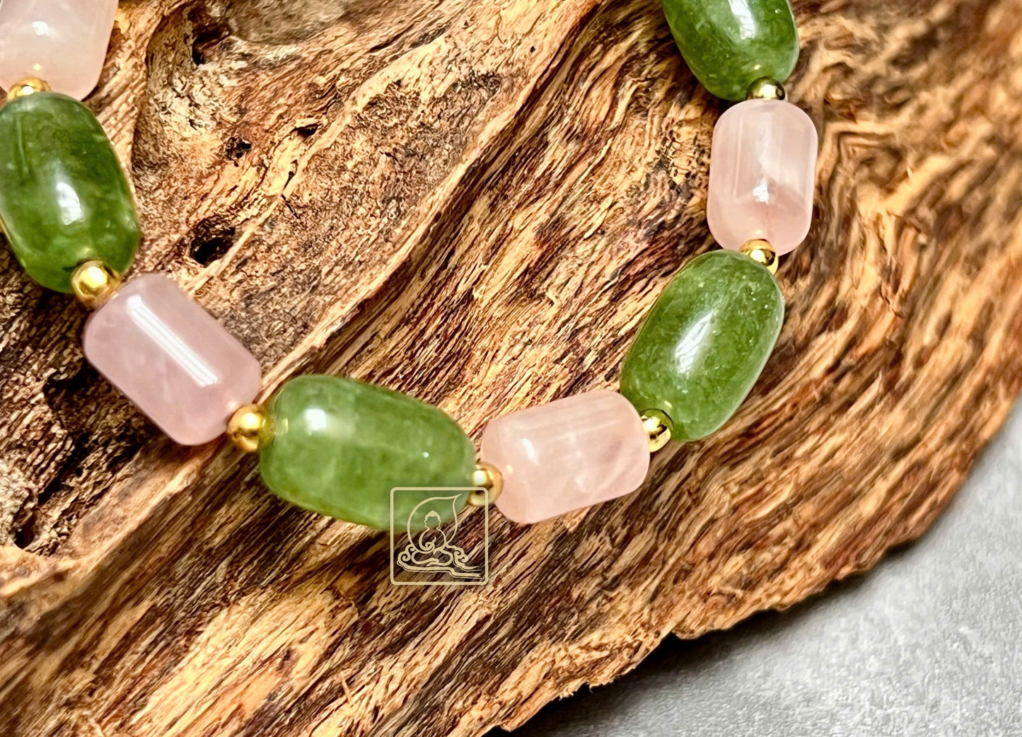 VÒNG TAY ĐÁ TOURMALINE THẠCH ANH HỒNG - PB669