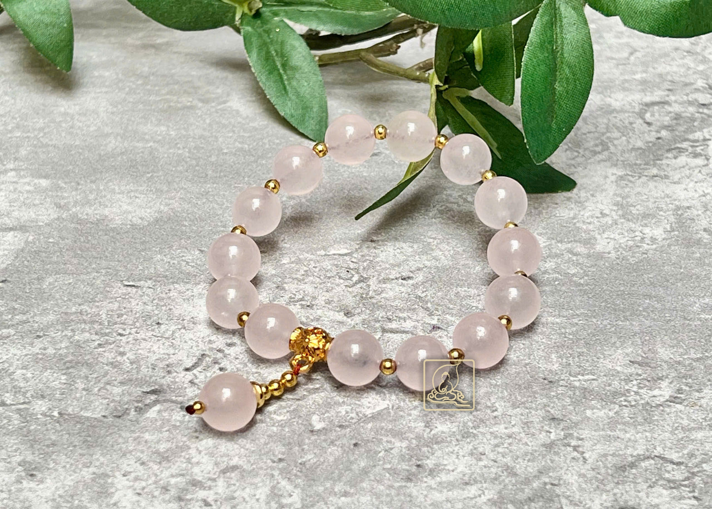 VÒNG TAY ĐÁ THẠCH ANH HỒNG - PB670