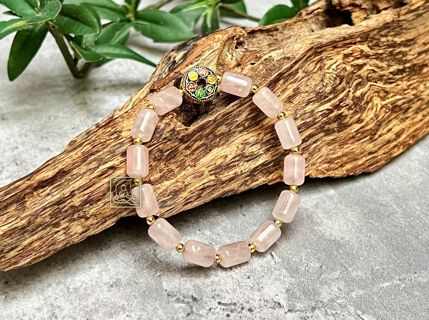 VÒNG TAY ĐÁ THẠCH ANH HỒNG - PB672
