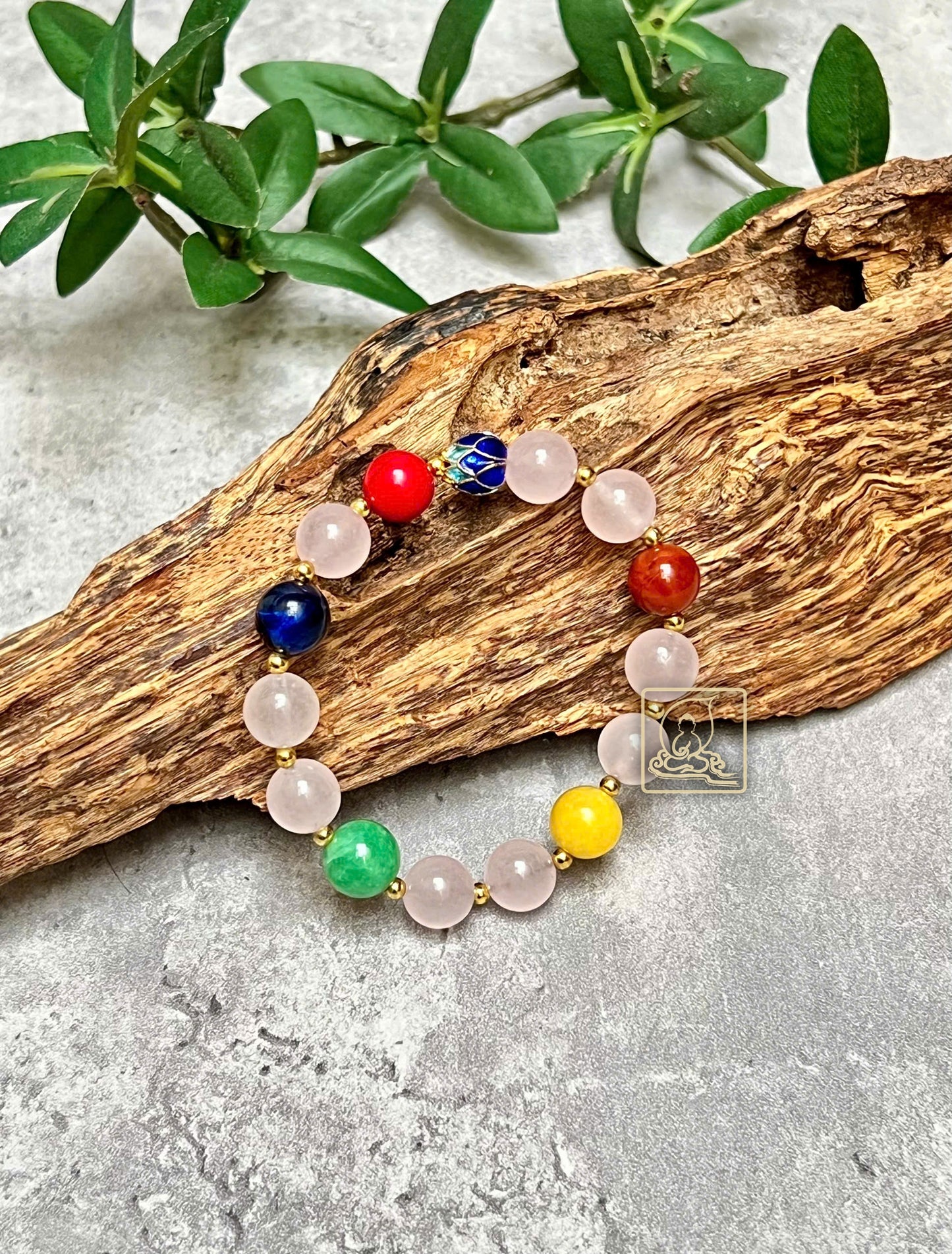 VÒNG TAY ĐÁ THẠCH ANH HỒNG - PB674