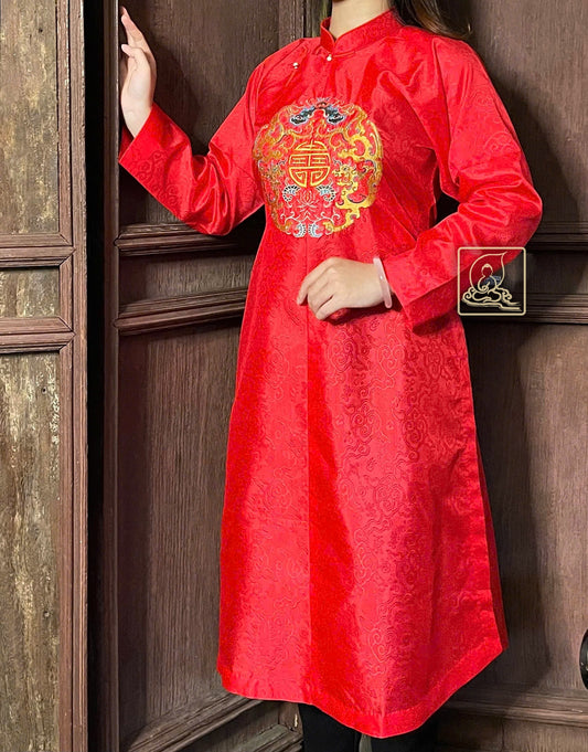 TRANG PHỤC ÁO DÀI NGŨ THÂN NỮ - ADW242411