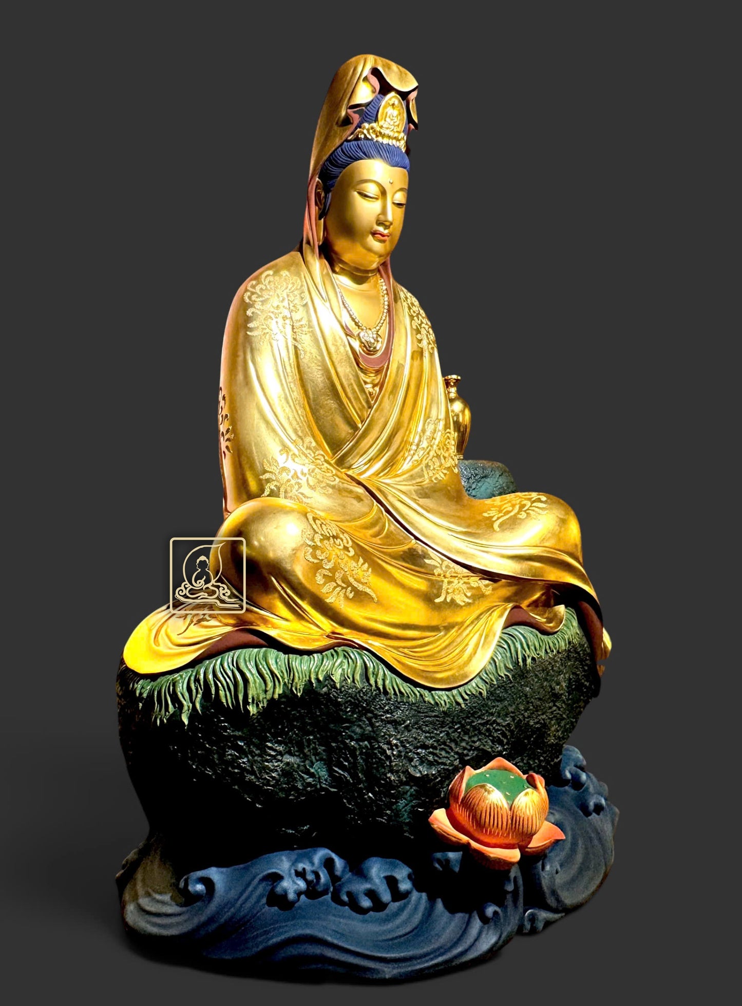 TÔN TƯỢNG KIẾT GIÀ PHU TỌA QUÁN ÂM TƯỚNG - BT258