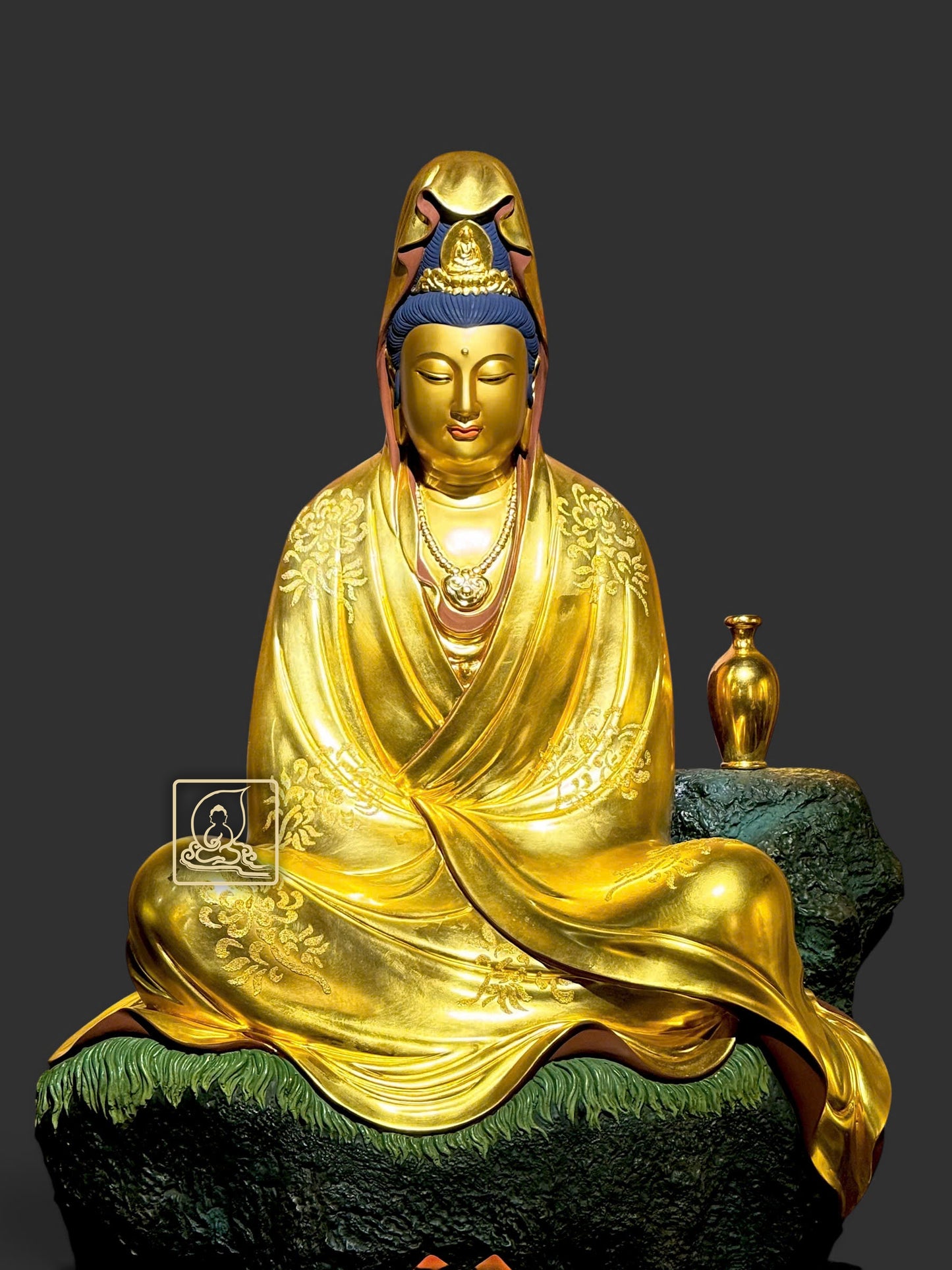 TÔN TƯỢNG KIẾT GIÀ PHU TỌA QUÁN ÂM TƯỚNG - BT258