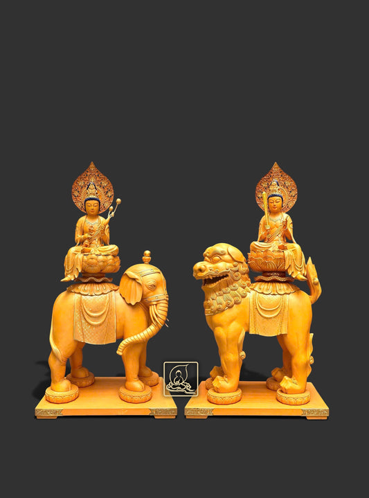 TÔN TƯỢNG VĂN THÙ BỒ TÁT & PHỔ HIỀN BỒ TÁT - BT260