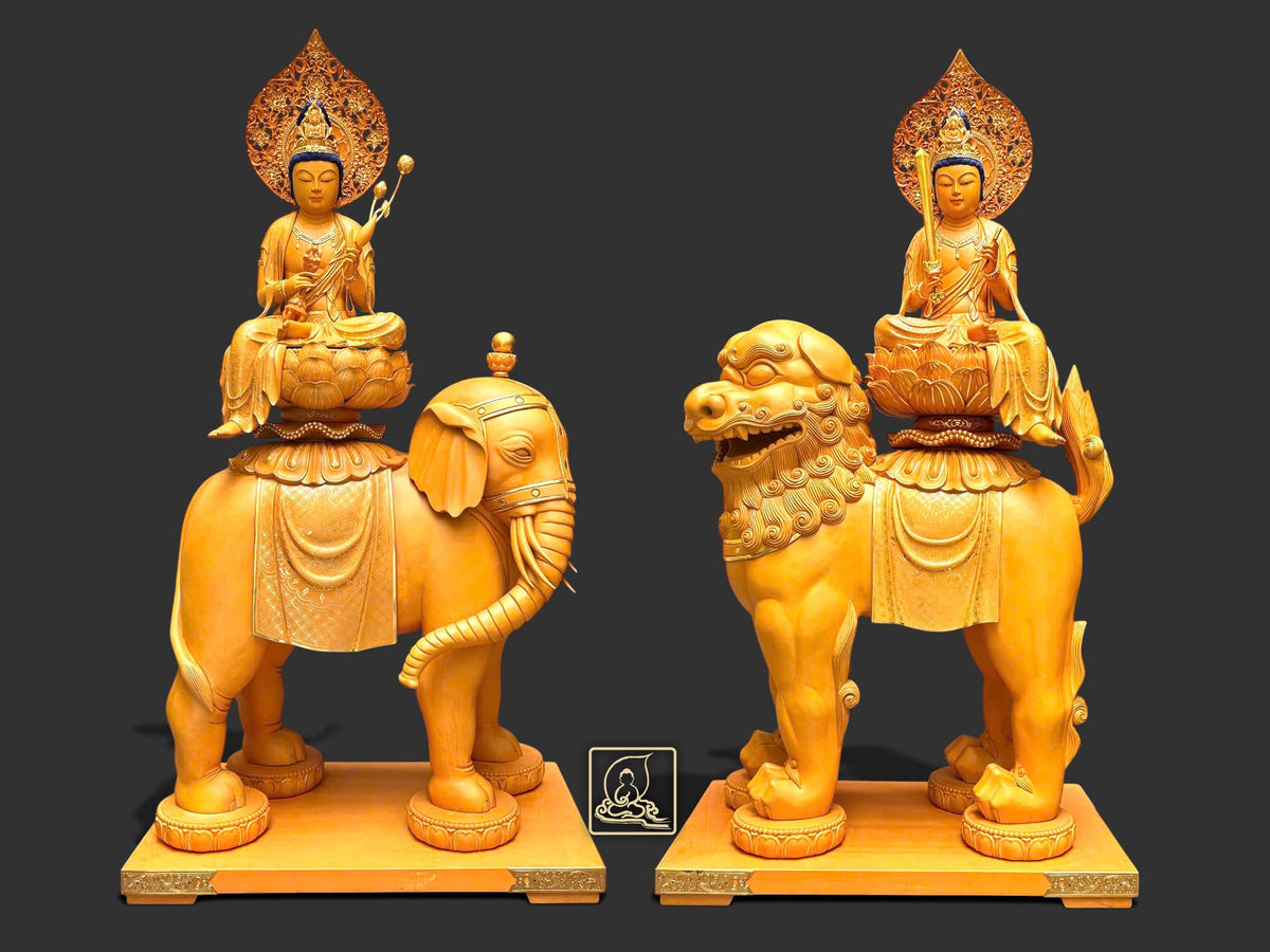 TÔN TƯỢNG VĂN THÙ BỒ TÁT & PHỔ HIỀN BỒ TÁT - BT260
