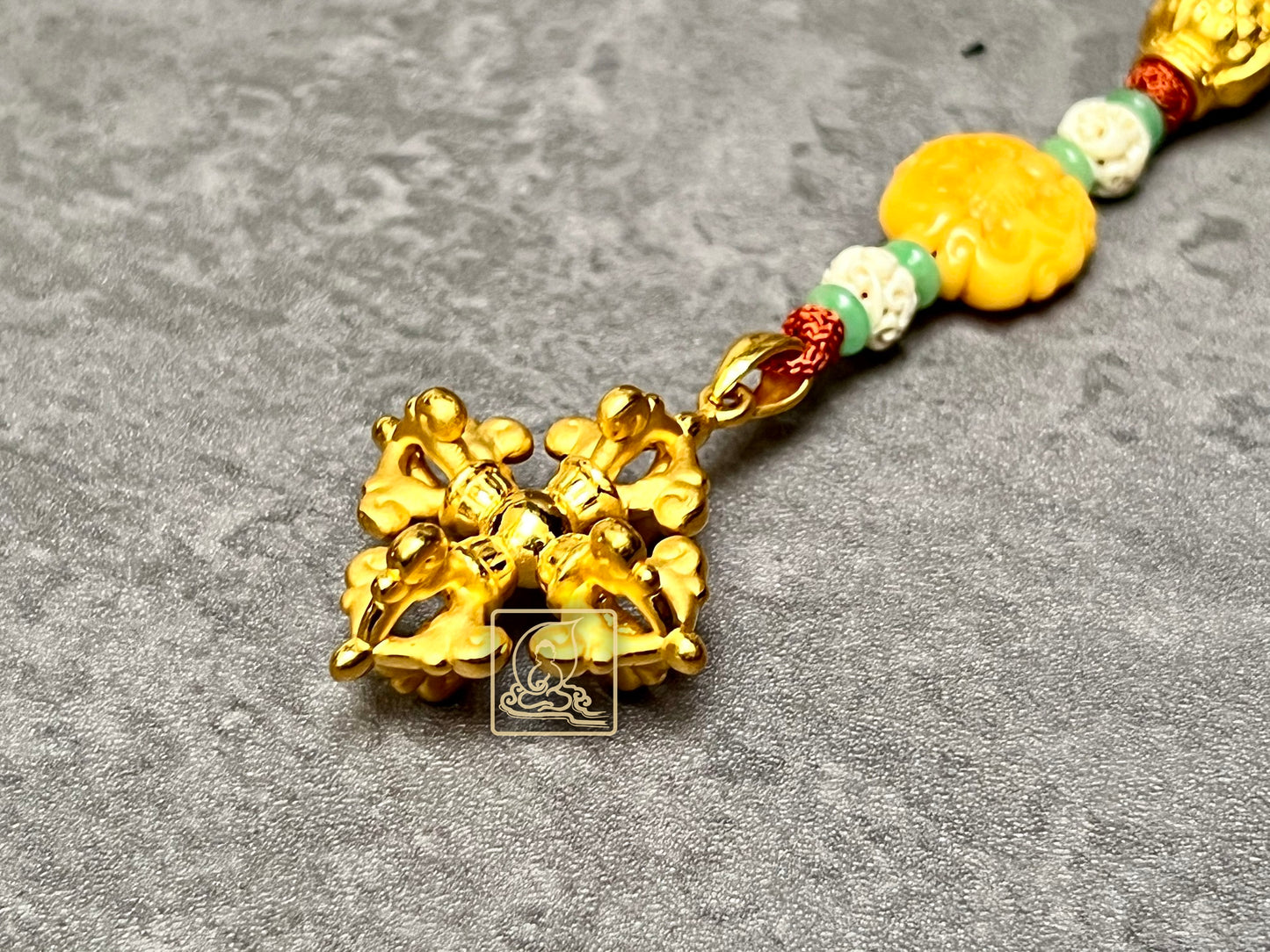 VÒNG CỔ KIM SÚY ĐIỂU KIM CANG THẬP KẾT - PB204