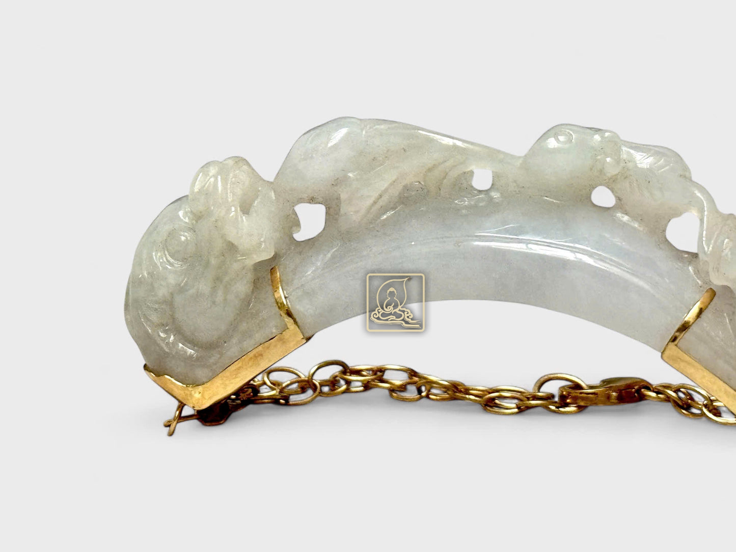 VÒNG ĐEO TAY BẠCH LONG NHƯ Ý CẨM THẠCH - PB223