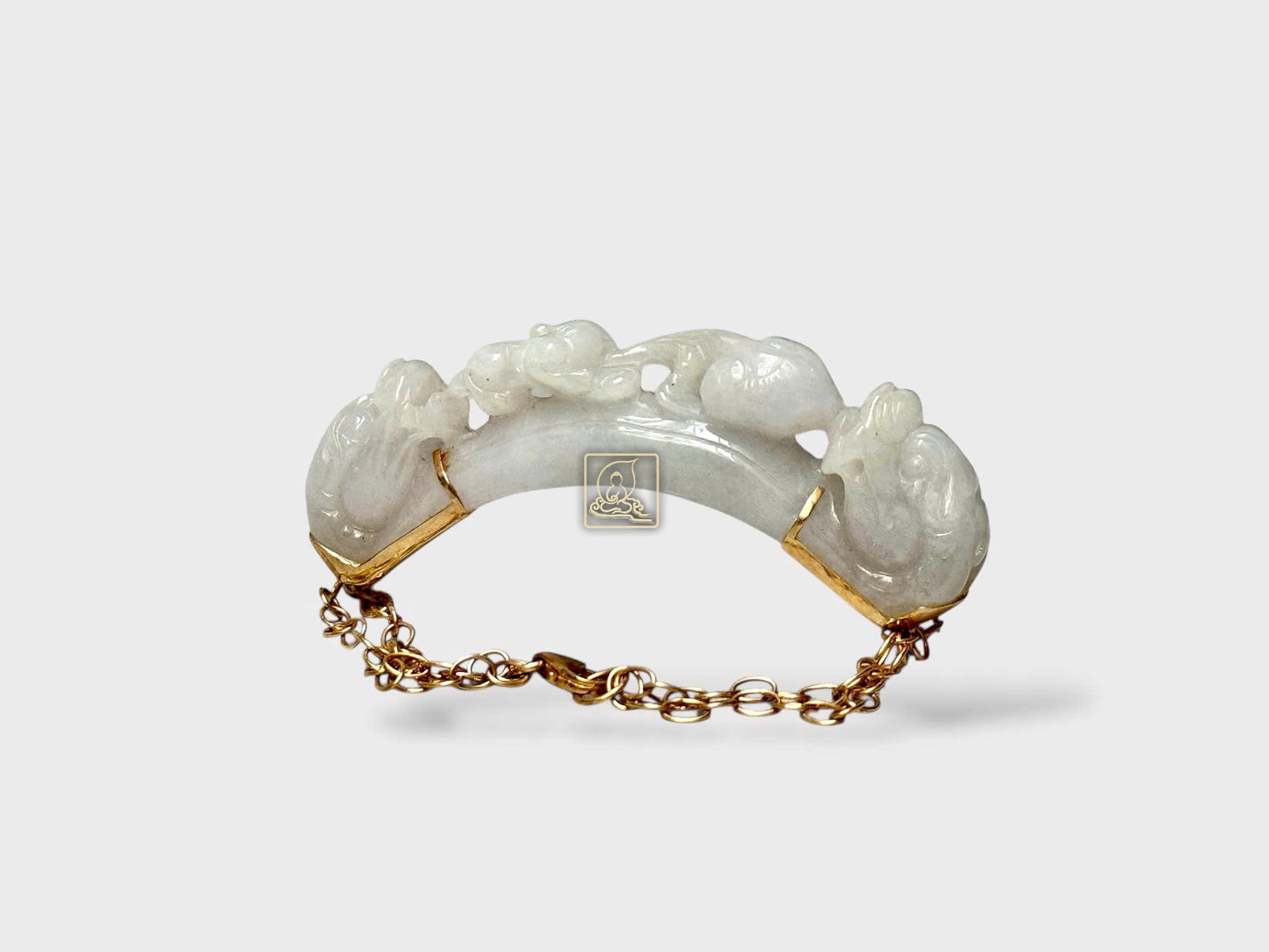 VÒNG ĐEO TAY BẠCH LONG NHƯ Ý CẨM THẠCH - PB223