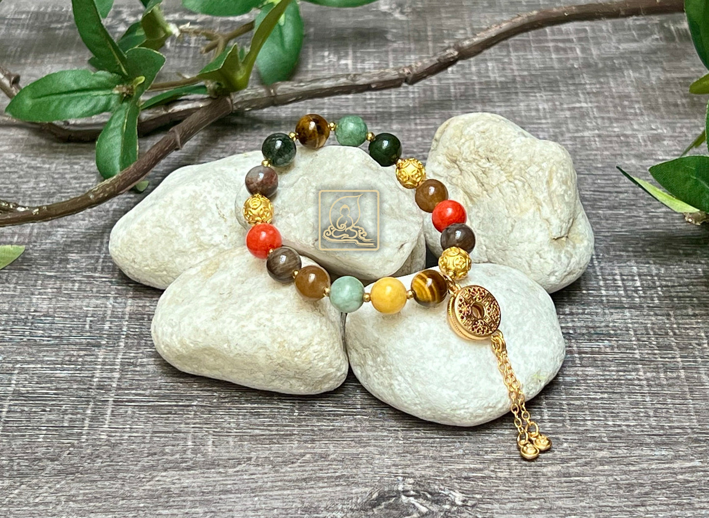 VÒNG TAY ĐÁ NGŨ SẮC - PB519