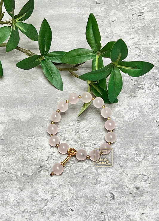VÒNG TAY ĐÁ THẠCH ANH HỒNG - PB670
