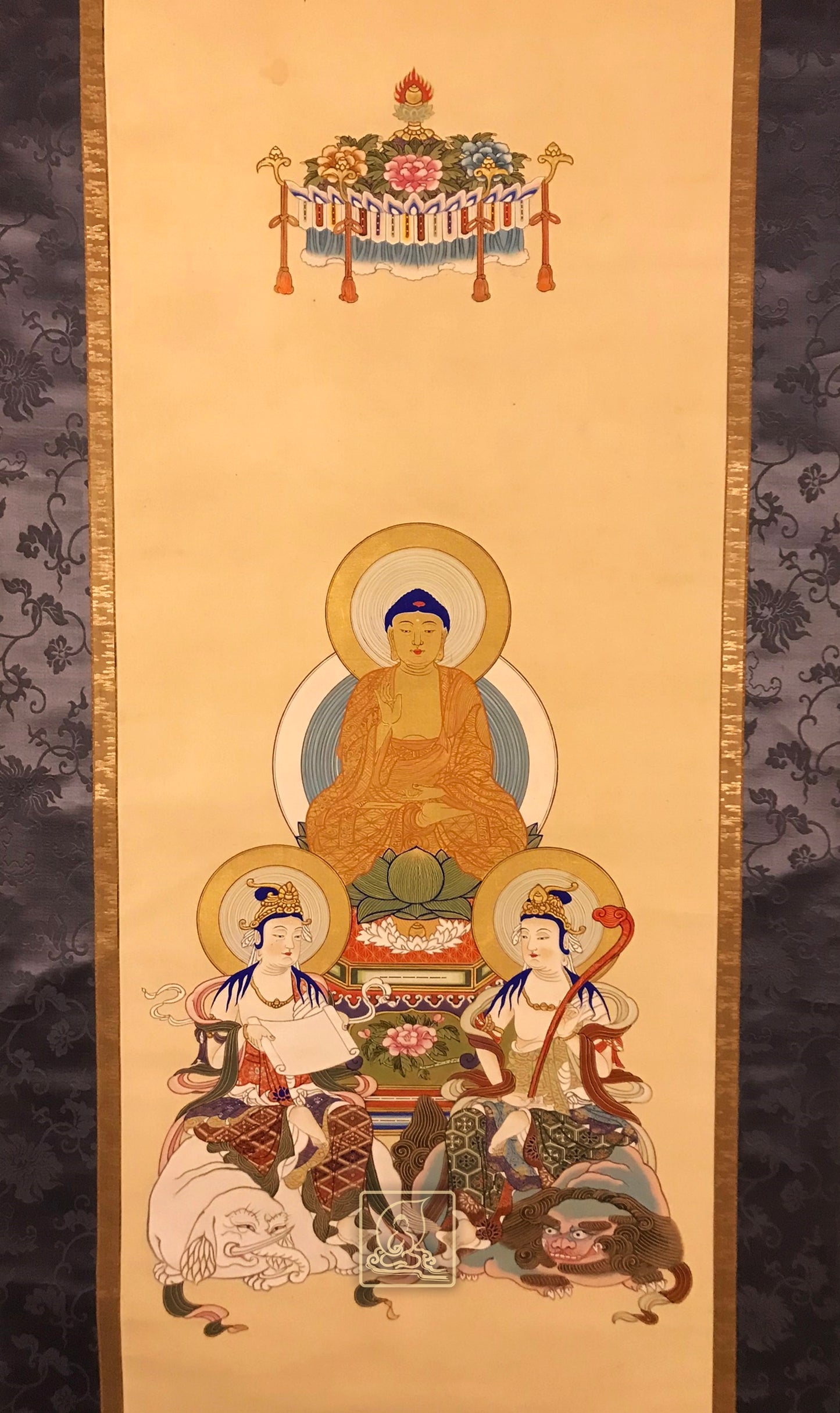 TRANH HOA NGHIÊM TAM THÁNH - T118