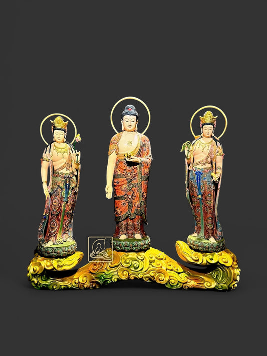 TÔN TƯỢNG TÂY PHƯƠNG TAM THÁNH - TT042